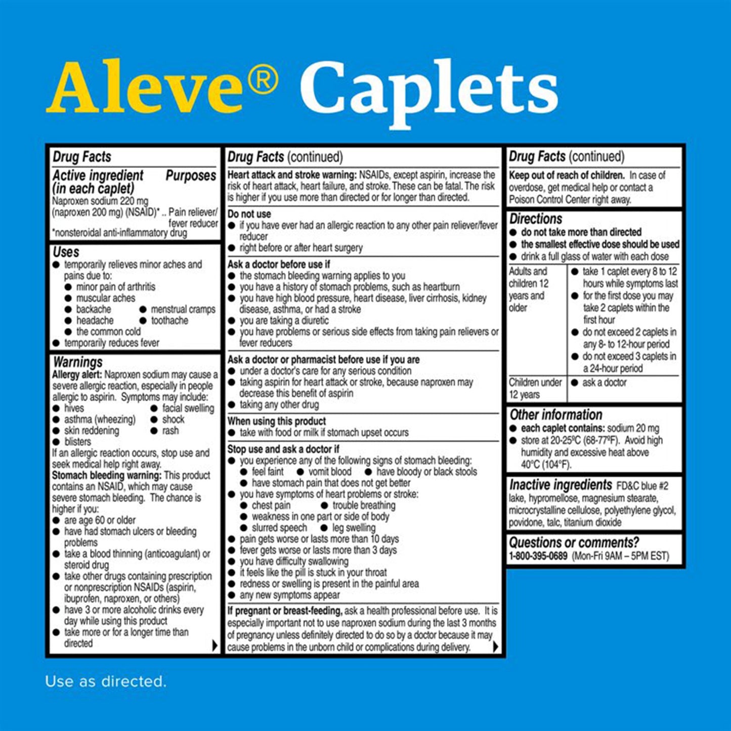ALEVE ARTHRITIS, CAP 220MG