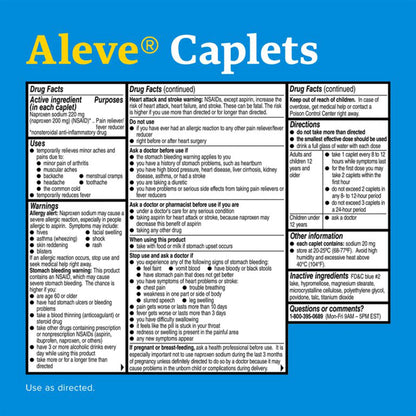 ALEVE ARTHRITIS, CAP 220MG
