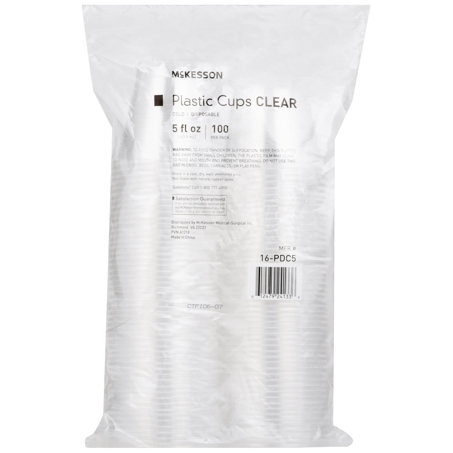 CUP, DRINKING TRANSLUCENT PP 5OZ