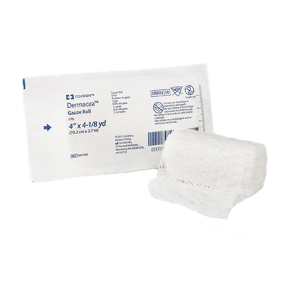 GAUZE, ROLL FLUFF DERMACEA 2PLY 4"X4YDS
