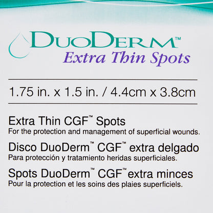 DRESSING, DUODERM X-THIN OVAL1 3/4X1 1/2