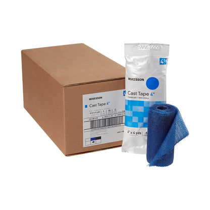 TAPE, CAST BLU LF 4"X4YDS