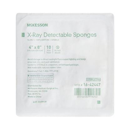 XRAY DET GAUZE 4X8X16P ST10S
