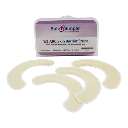BARRIER, SKIN HYDROCOLLOID 1/2CIR STRIPS