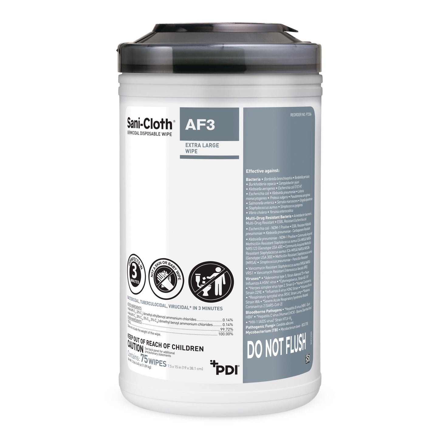 WIPE, GERMICIDAL AF3 SANI-CLOTH DISP XLG