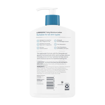 LOTION, LUBRIDERM SKIN UNSCNTD16OZ J&JOTC