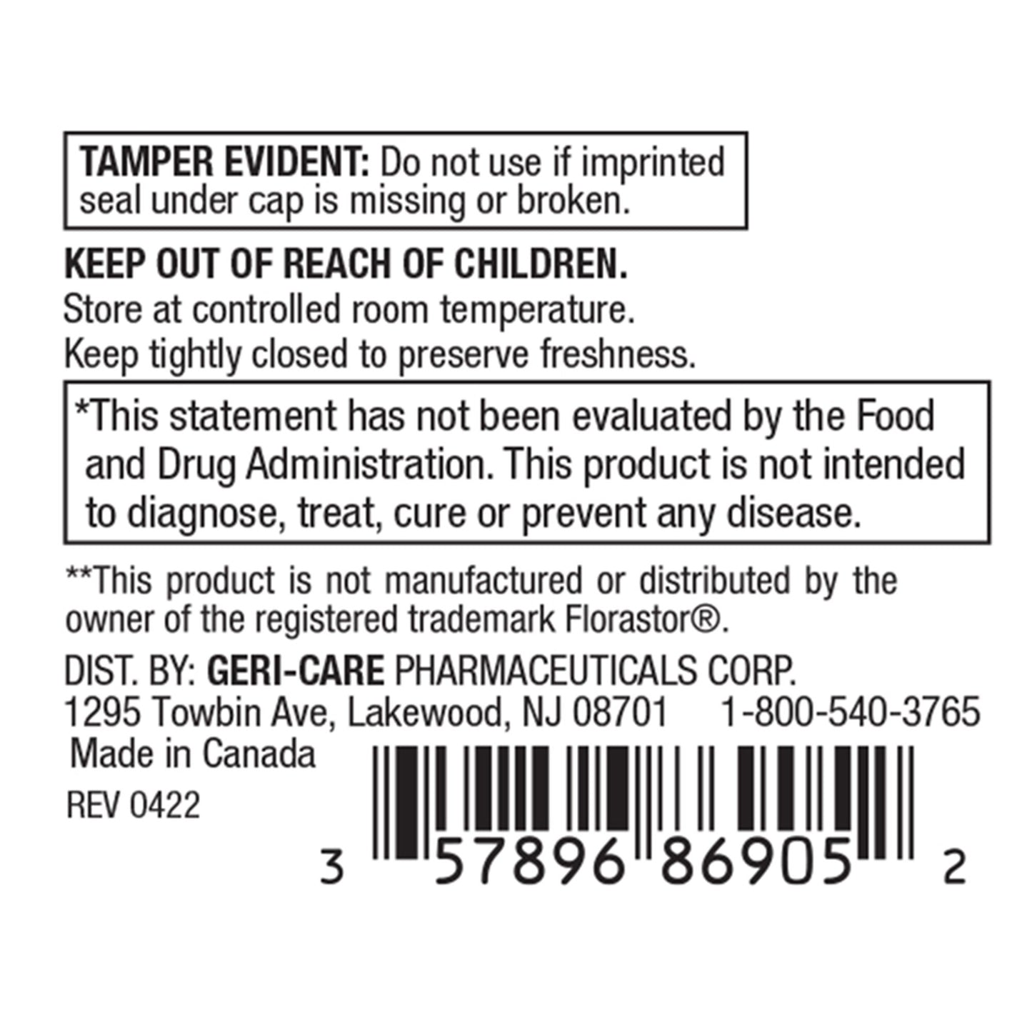 PROBIOTIC, CAP 250MG