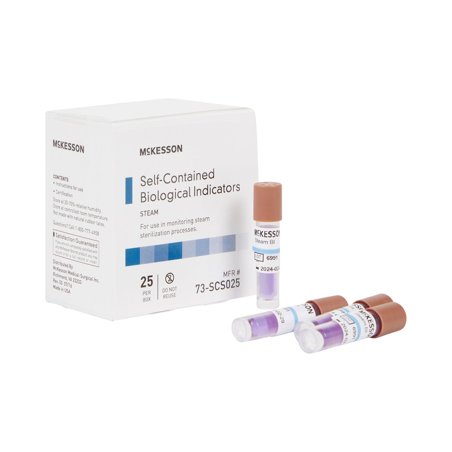 INDICATOR, BIOLOGICAL STEAM SLF-CONTAIN