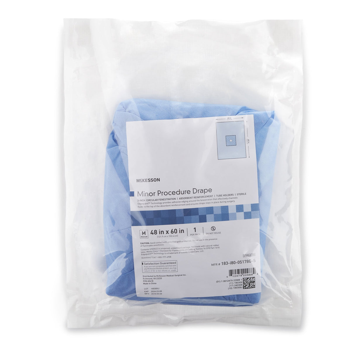 DRAPE, SURGICAL MINOR PROC STR48"X60"
