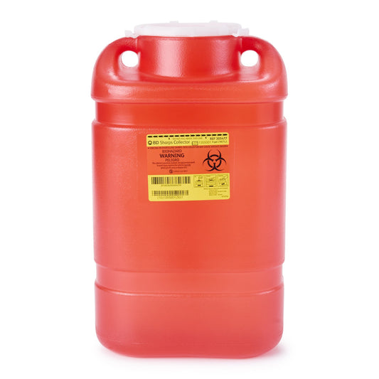 CONTAINER, SHARPS RED 19.7QT FNL LID