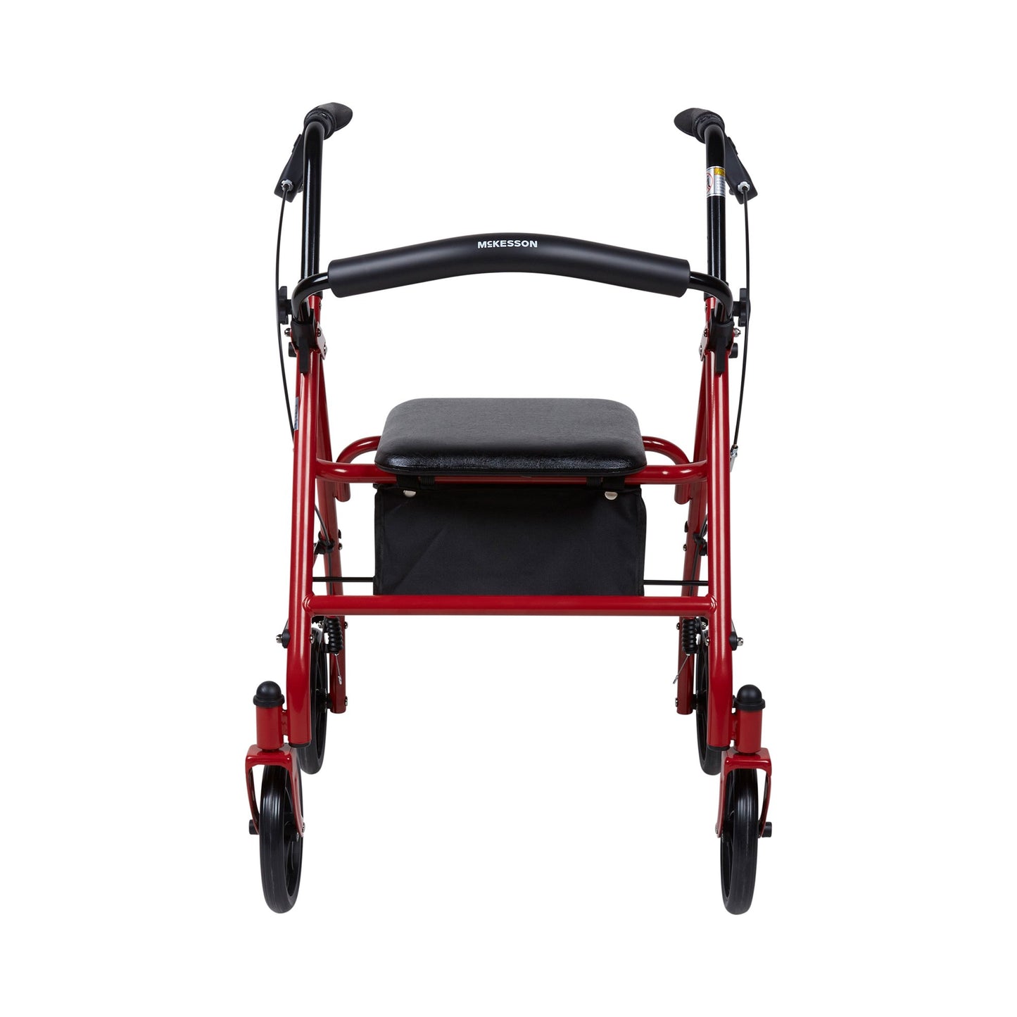 WALKER, ROLLATOR DURA FOLDINGSTEEL W/7.5" WHLS RED 350LB