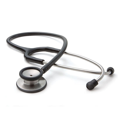 STETHOSCOPE, NURSES S/STL BLKADLT