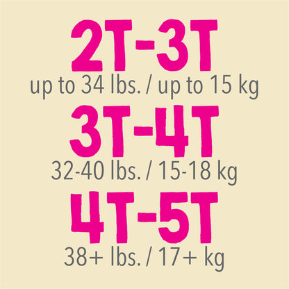 PANTS, TRAINING CUTIE GIRLS 3T-4T