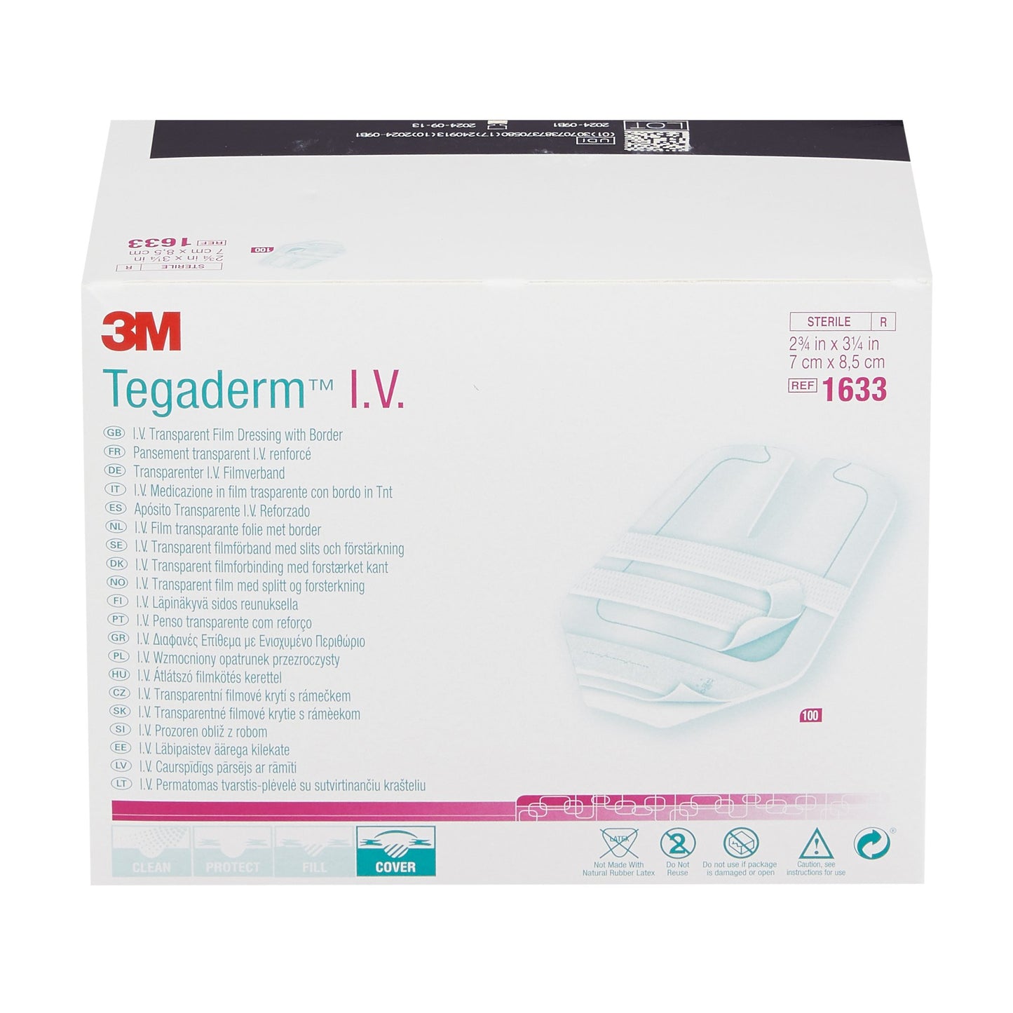 DRESSING, TEGADERM IV 2 3/4"X31/4"