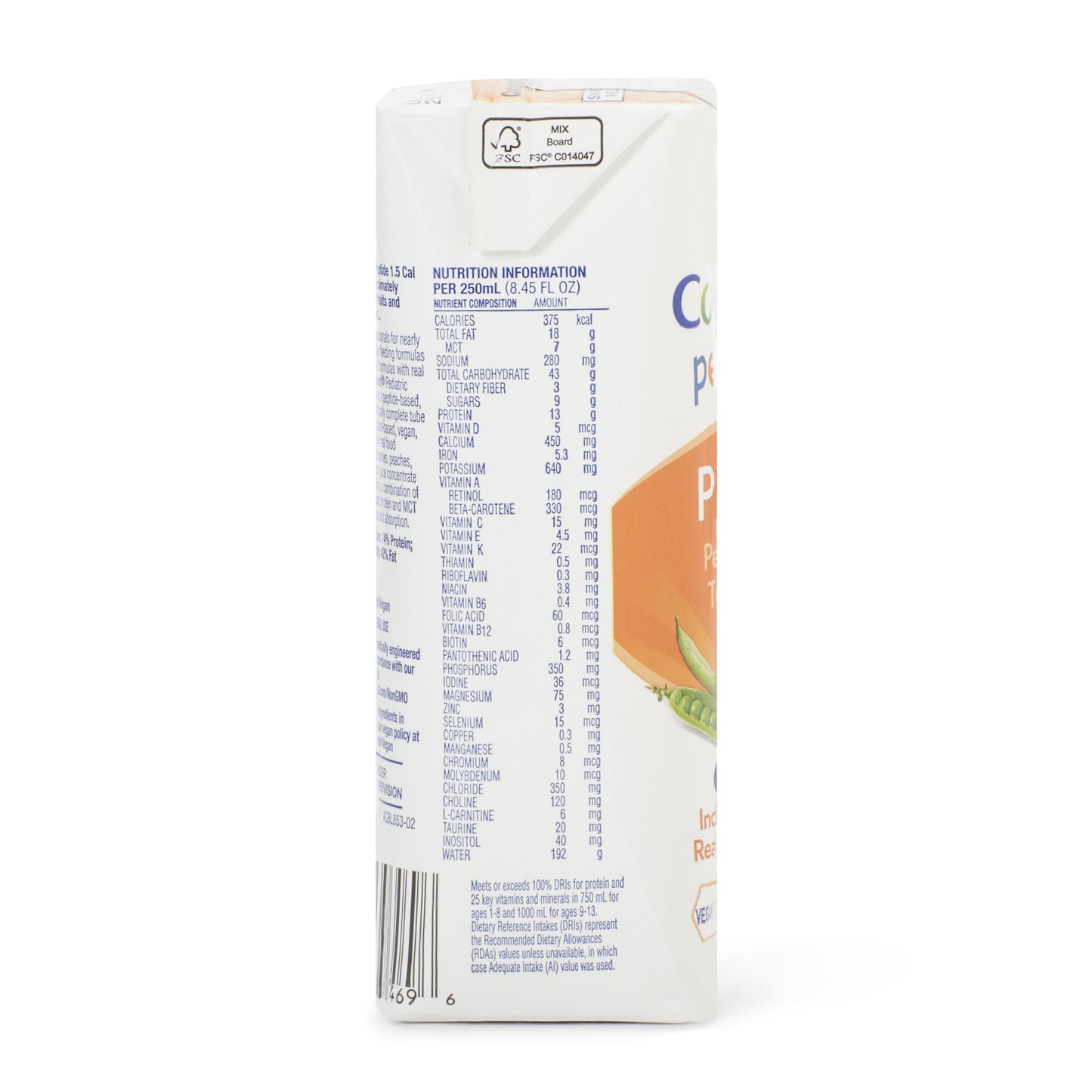 COMPLEAT PEPTIDE, PED VEG/FRUIT MEDLEY 1.5CAL 250ML