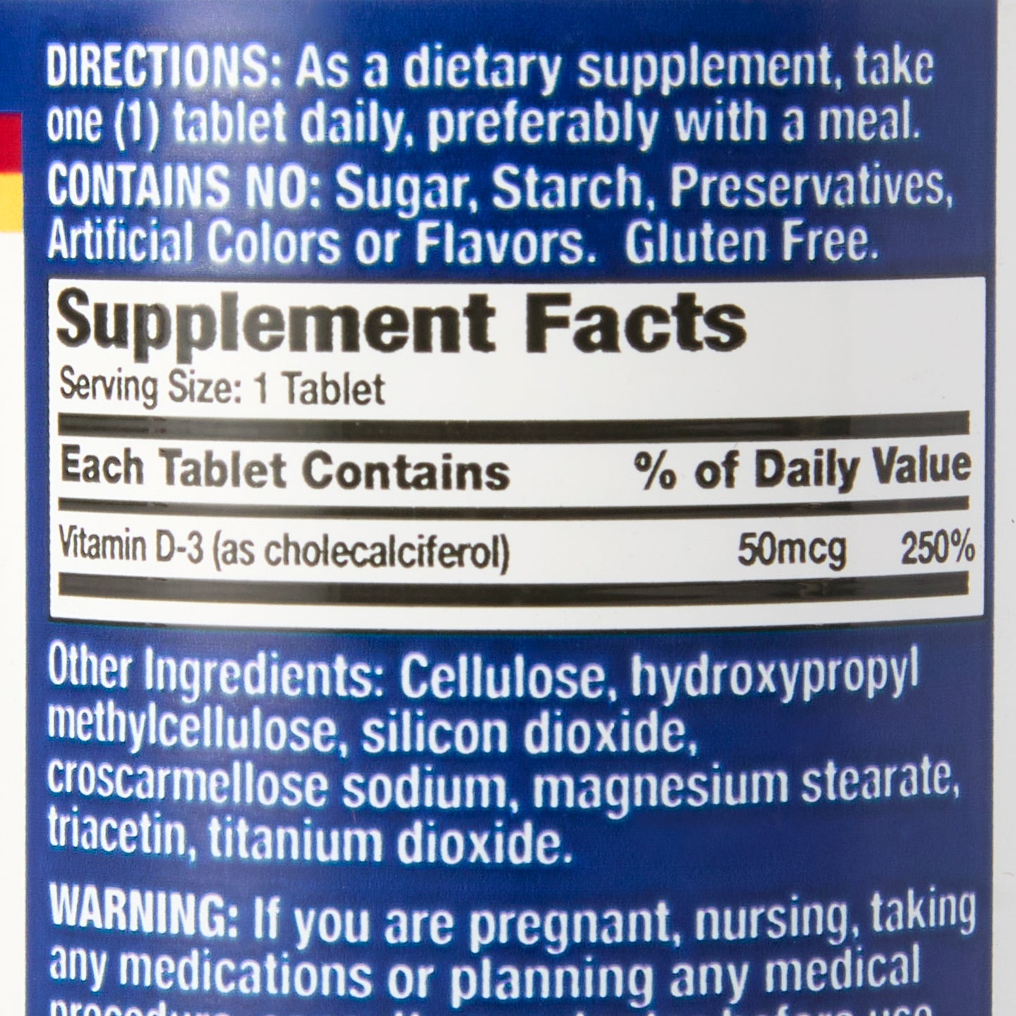 VITAMIN D, TAB 2000IU