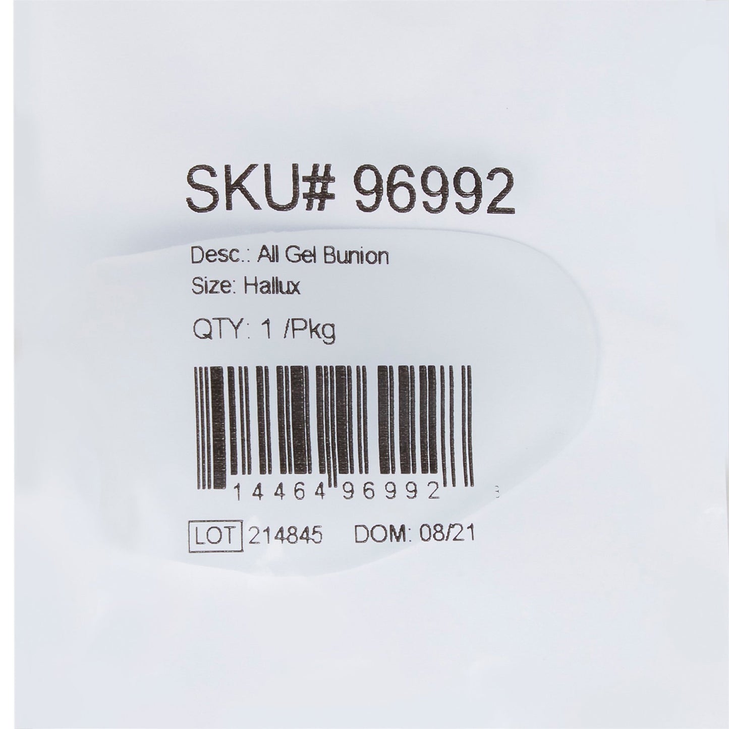BUNION SHIELD, HALLUX GEL BIGTOE