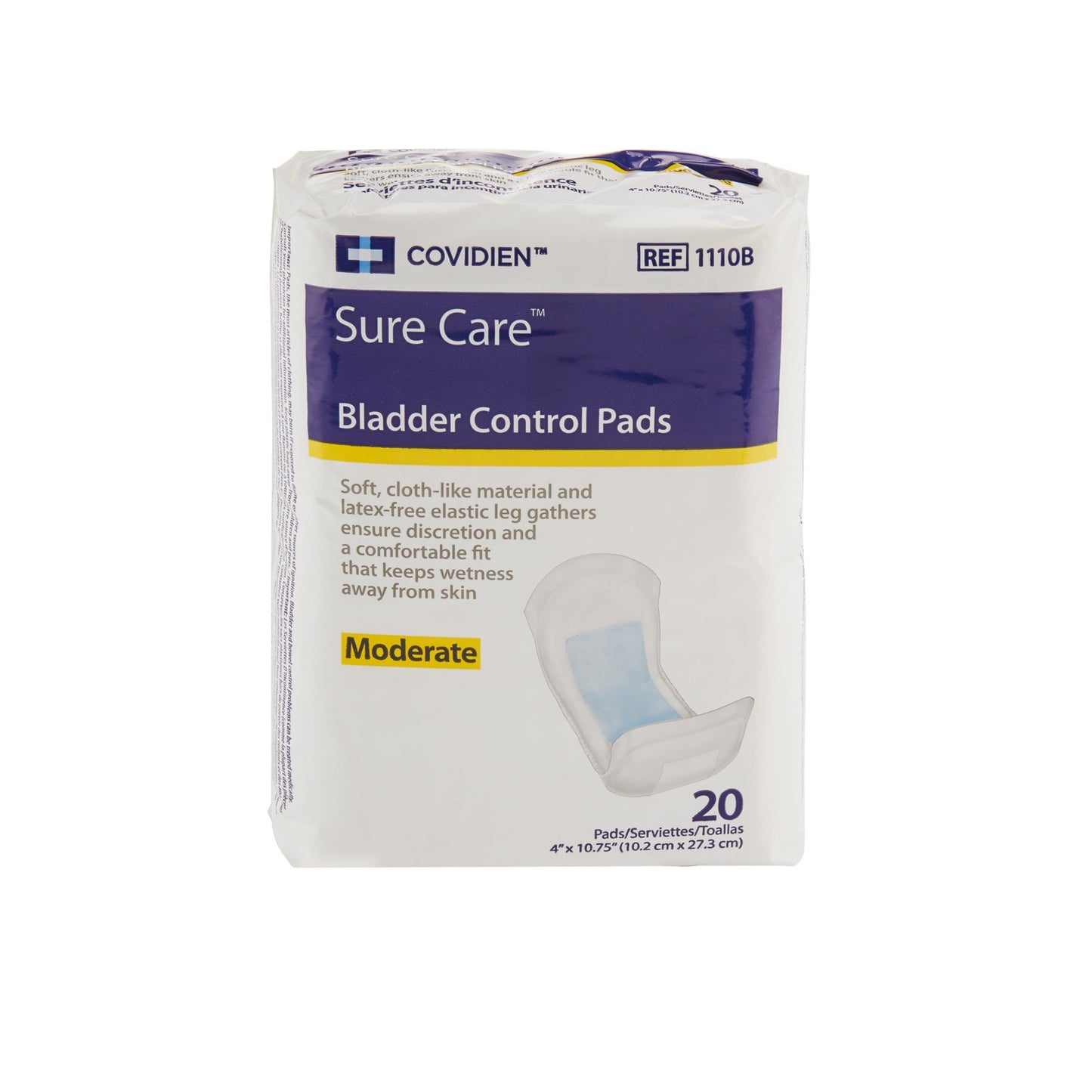 PAD, SURE CARE BLADDER CNTRL X
