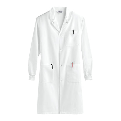 COAT, LAB UNISEX WHT MEDFSHNSL