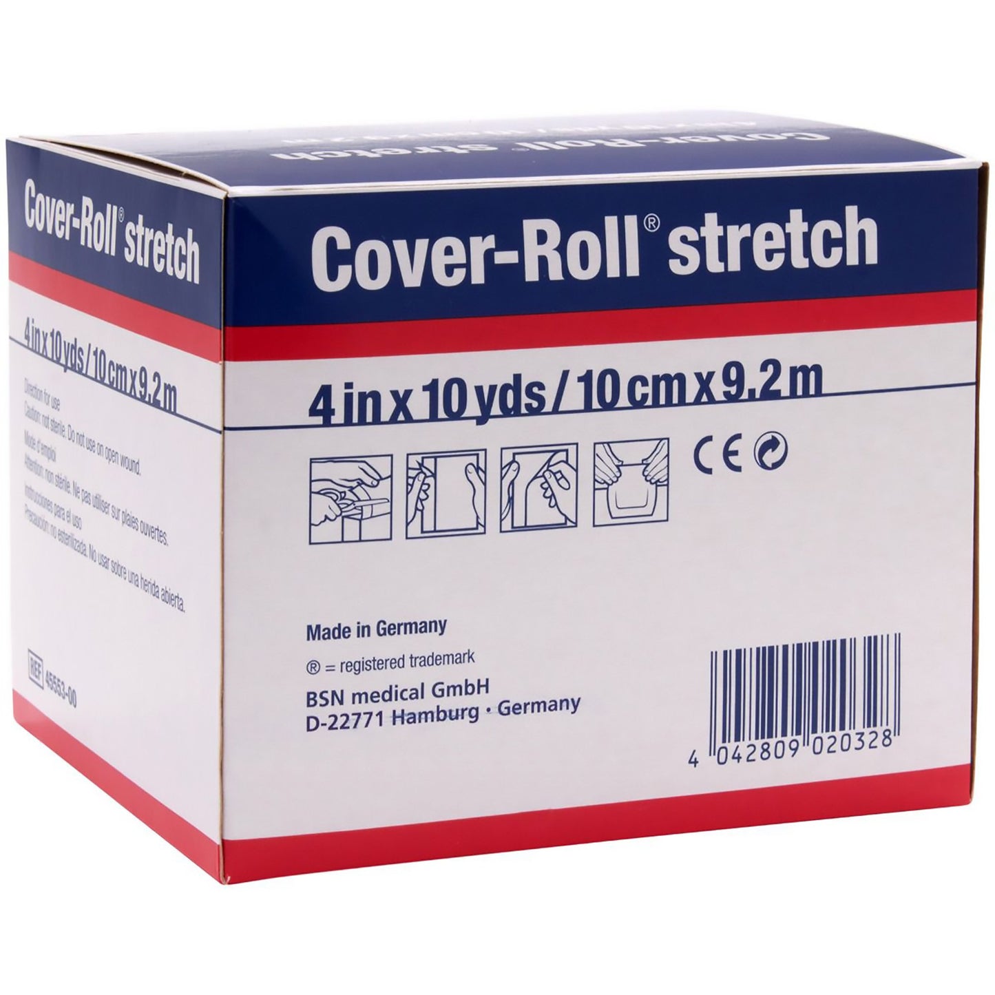 BANDAGE, COVER-ROLL STRCH 4"X10YDS