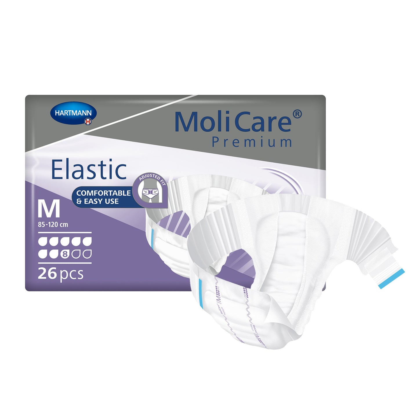 BRIEF, MOLICARE PREMIUM ELAS DISP 8D MED