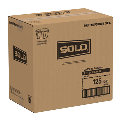 CUP, SOUFFLE PORTION PAPER WHT1.25OZ