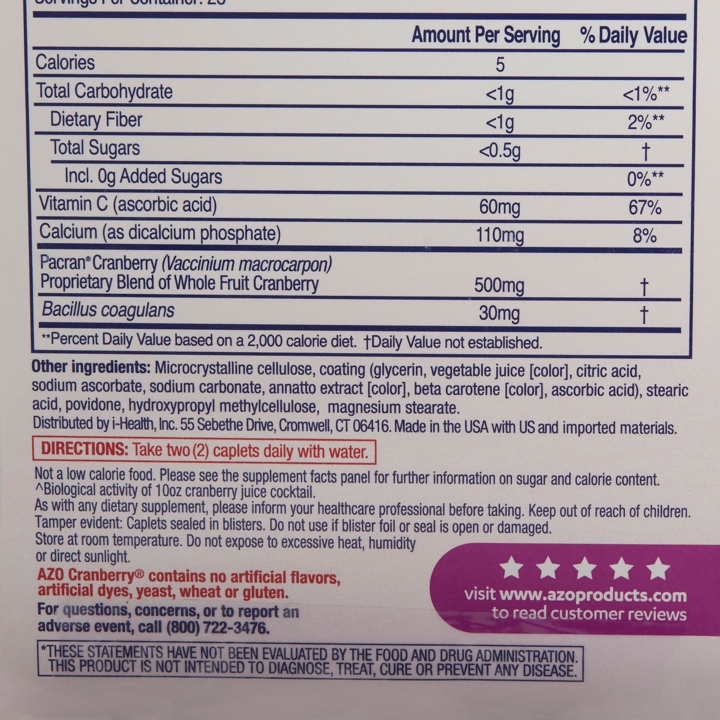 AZO CRANBERRY W/PROBIOTIC/VITC, TAB