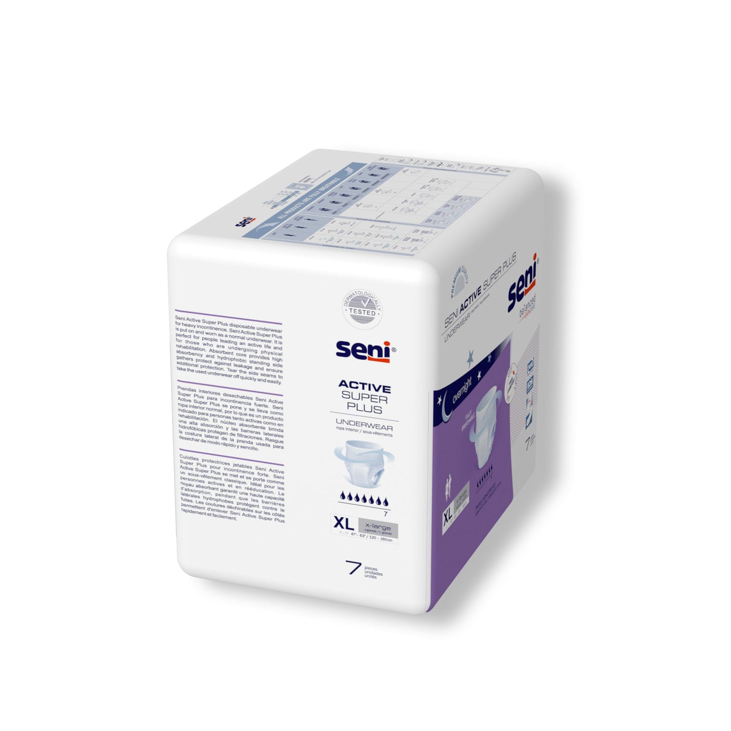 UNDERWEAR, INCONT ACTIVE SUPER+ XLG 47"-63"