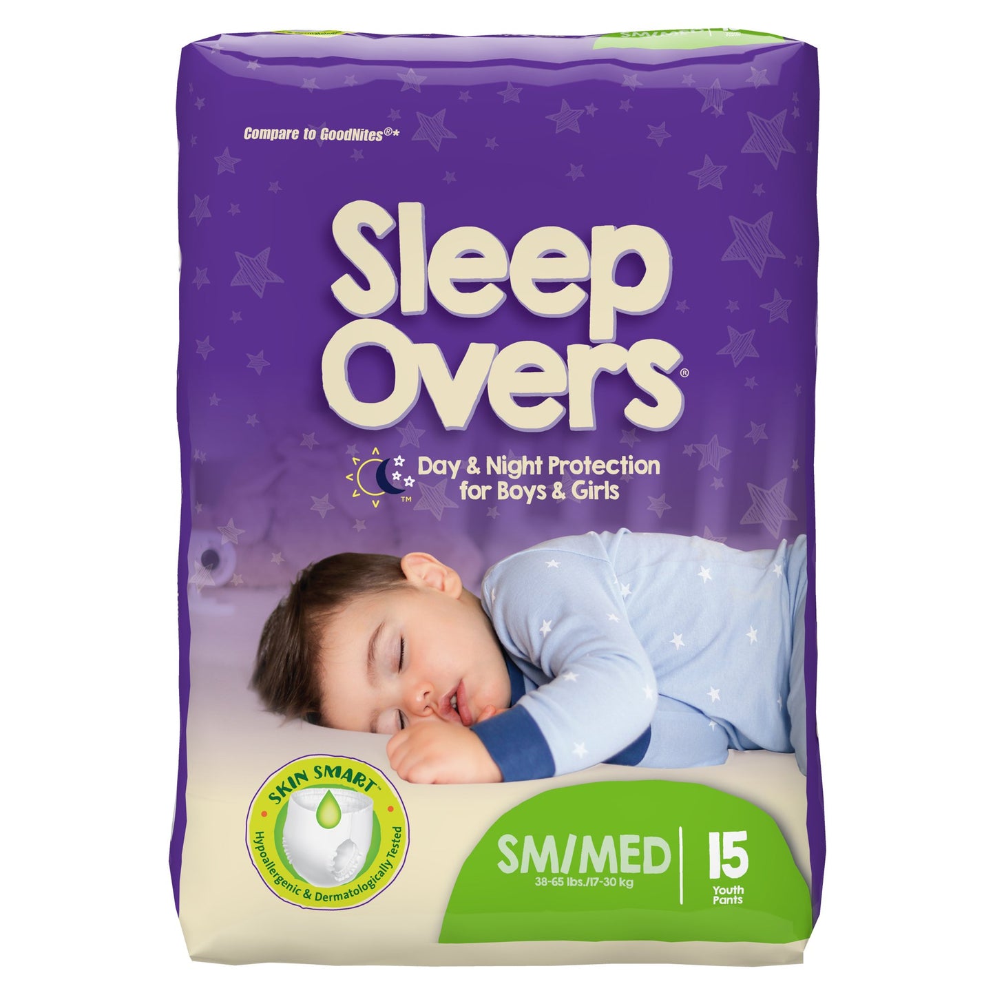 UNDERWEAR, PULL-ON PROT SLEEP-OVR YTH SM/MED