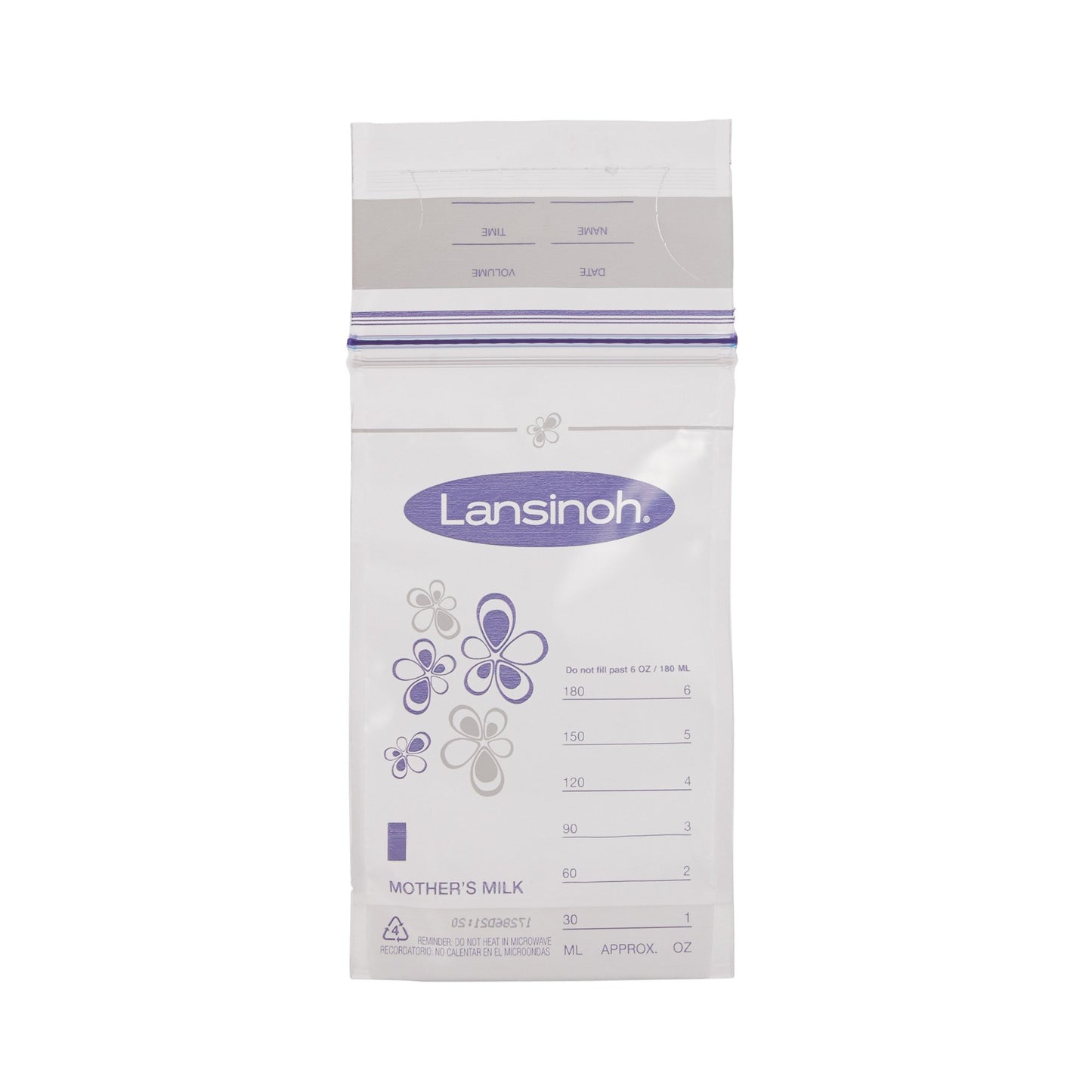 BAG, BREAST MILK STORAGE 6OZ 50CT
