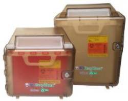CABINET, SHARPS RECYKLEEN BRN14X13.3X5.5