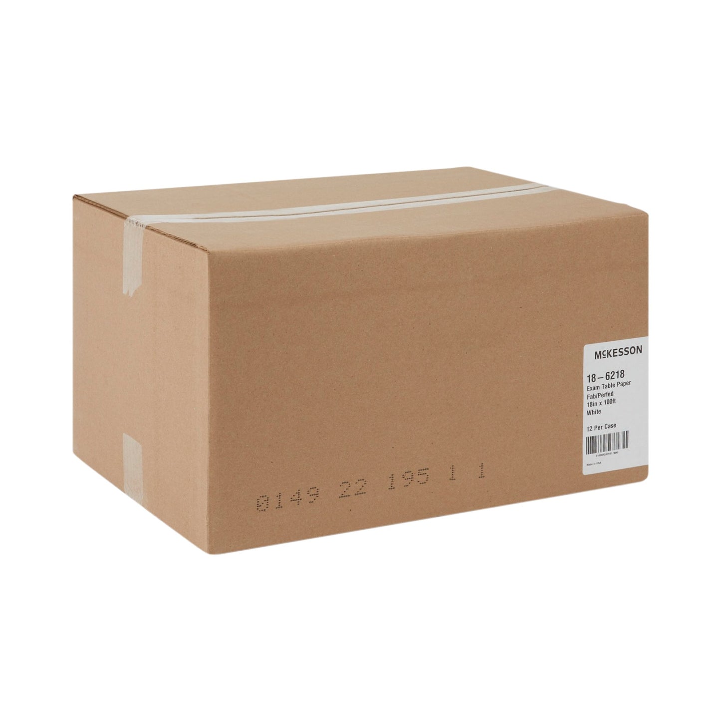 PAPER, TABLE CREPE/POLY W/PERF18"X100'