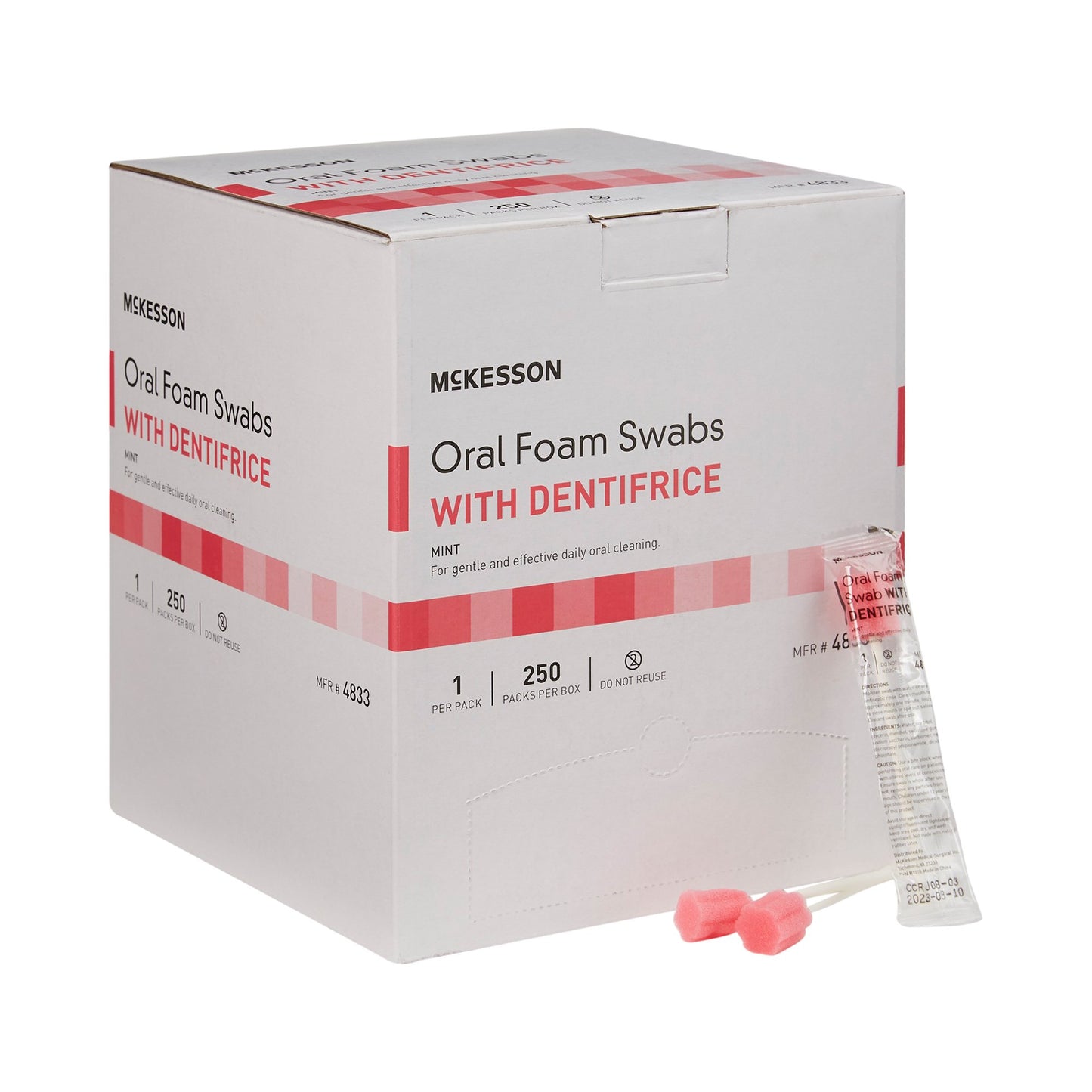 ORAL FOAM SWABSTICK, W/DENTIFRICE MINT