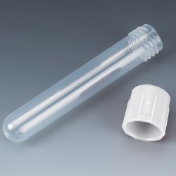 TUBE, CENTRIFUGE W/WHT SCREW CAP 12X75MM