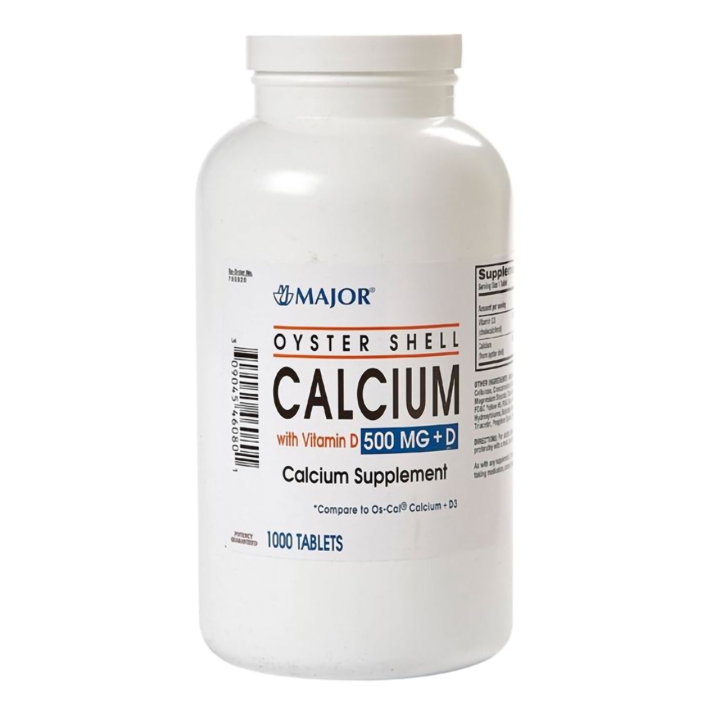 OYSTER SHELL CALCIUM+D, TAB 500MG
