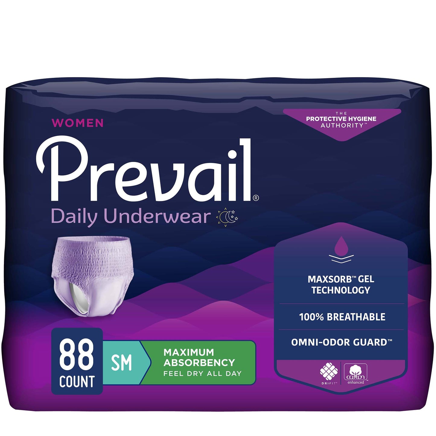 UNDERWEAR, WOMEN MAX ABSRB SM20"-34"