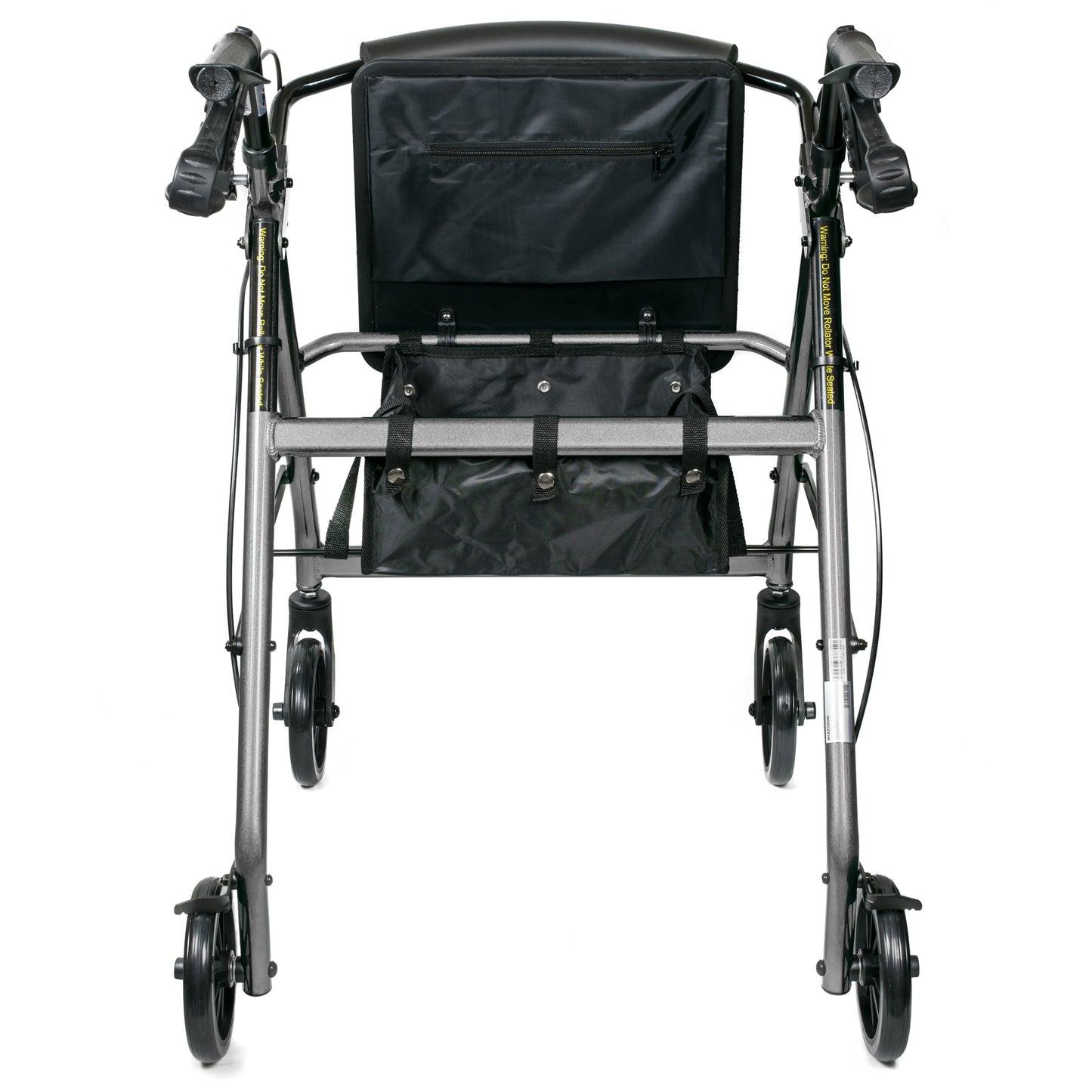 WALKER, ROLLATOR LTWT FOLDINGALUM W/6" WHLS SLVR 300LB
