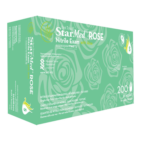 GLOVE, EXAM NTRL SM N/S ALOE PNK
