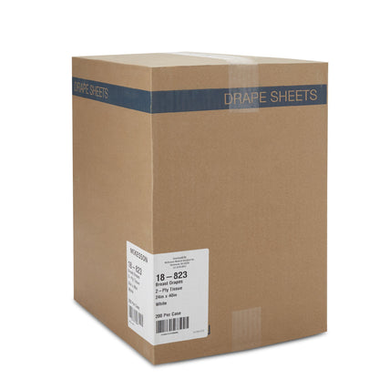 SHEET, DRAPE BREAST 2PLY WHT 24X40