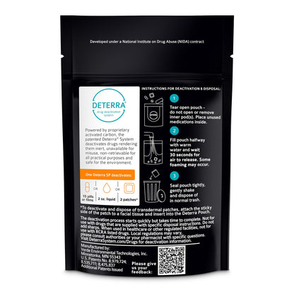 POUCH, DRUG DISPOSAL DETERRA SM