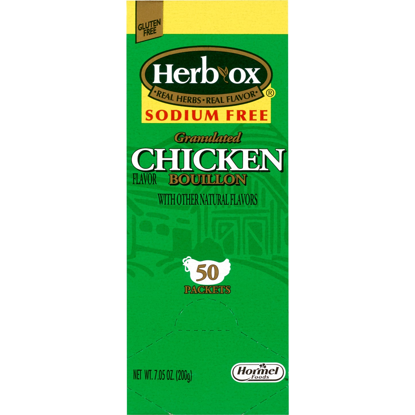 BROTH, CHICKEN BOUILLON SODIUMFREE HERBOX