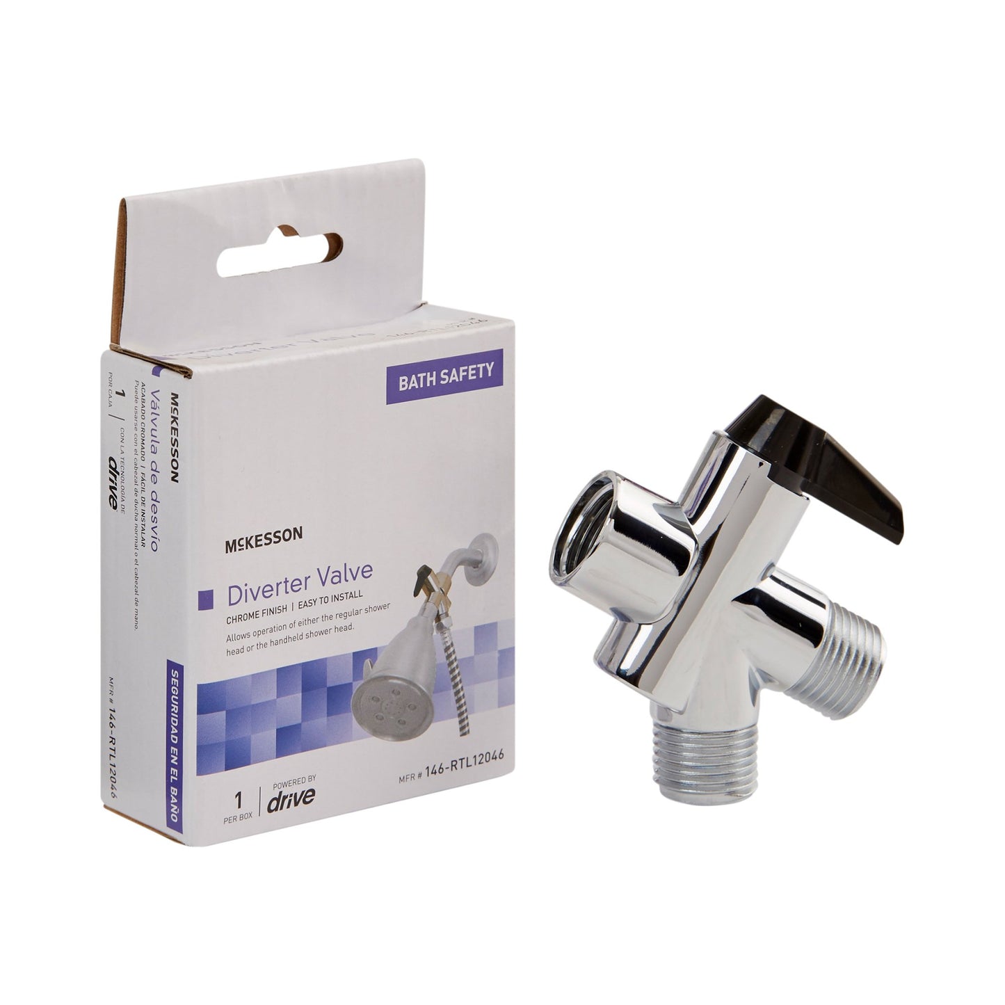 DIVERTER VALVE, F/HANDHELD SHOWER SPRAY PLAS