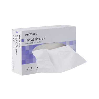 TISSUE, FACIAL MINI BOX 2PLY WHT 6.0"X8.0"