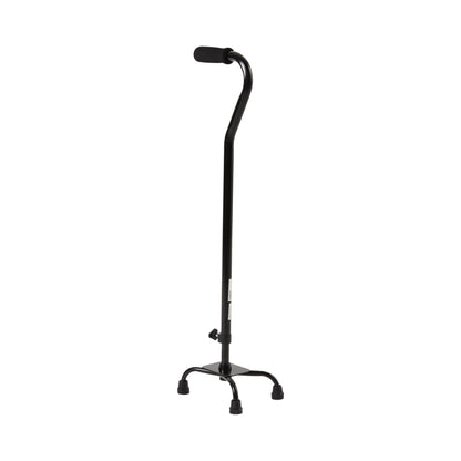 CANE, QUAD/SM BASE STEEL BLK