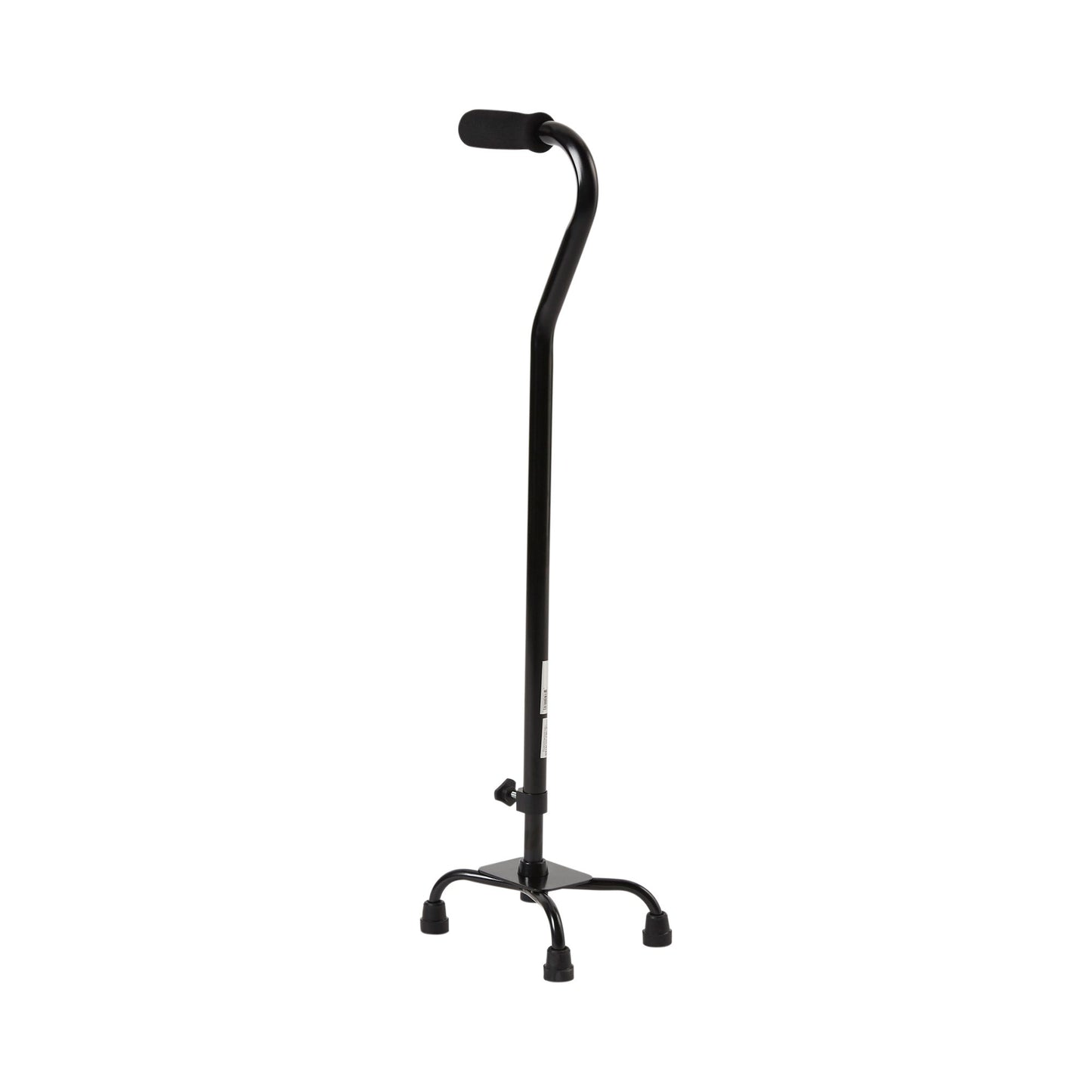 CANE, QUAD/SM BASE STEEL BLK