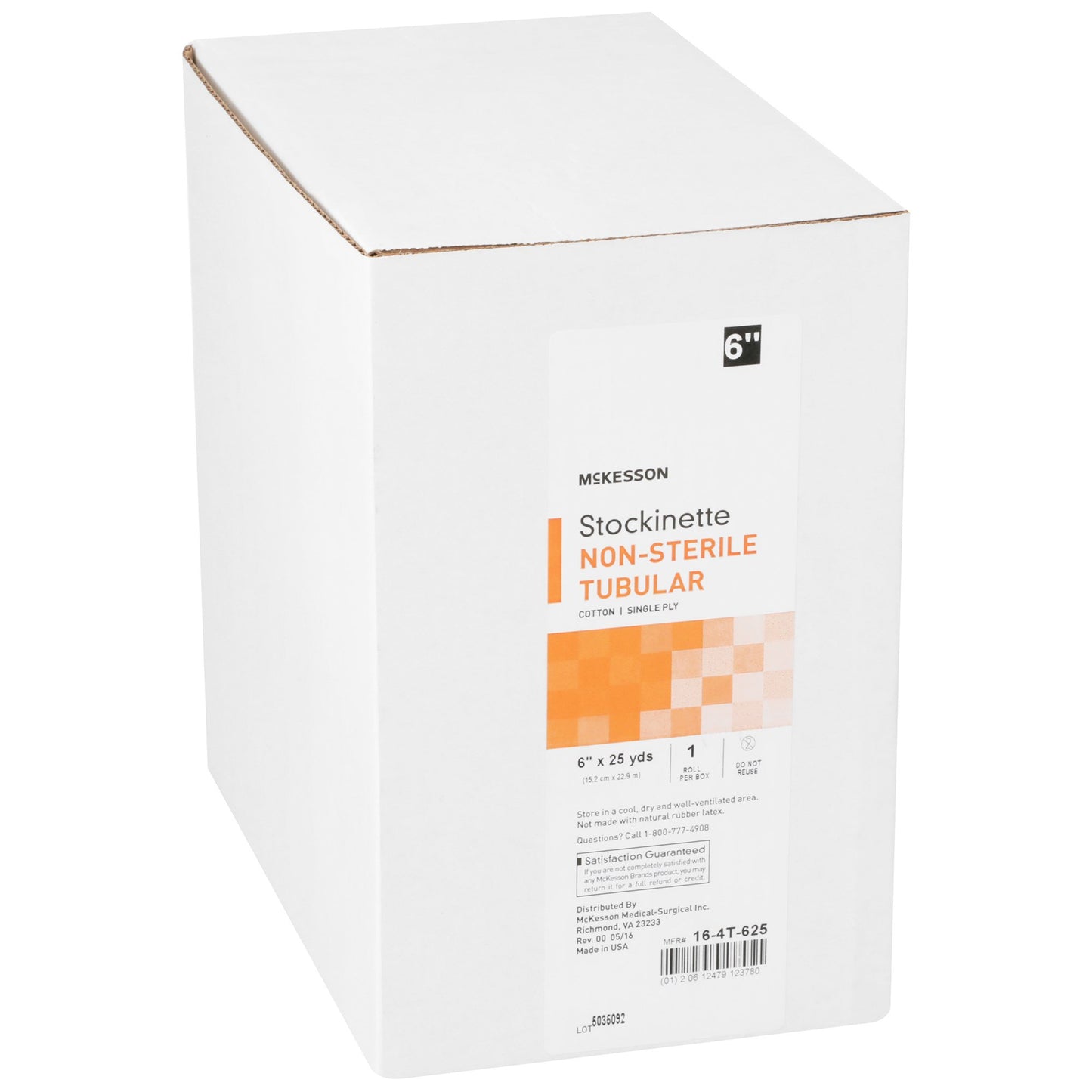 STOCKINETTE, TUBE CTN 6"X25YD