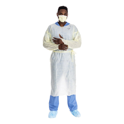 GOWN, ISOLATION AAMI LV2 TRI-LAYER LG YLW LG