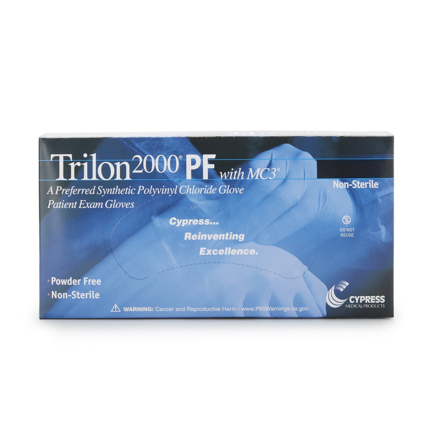 GLOVE, EXAM VNYLSTRCH LG N/S TRILON-2000
