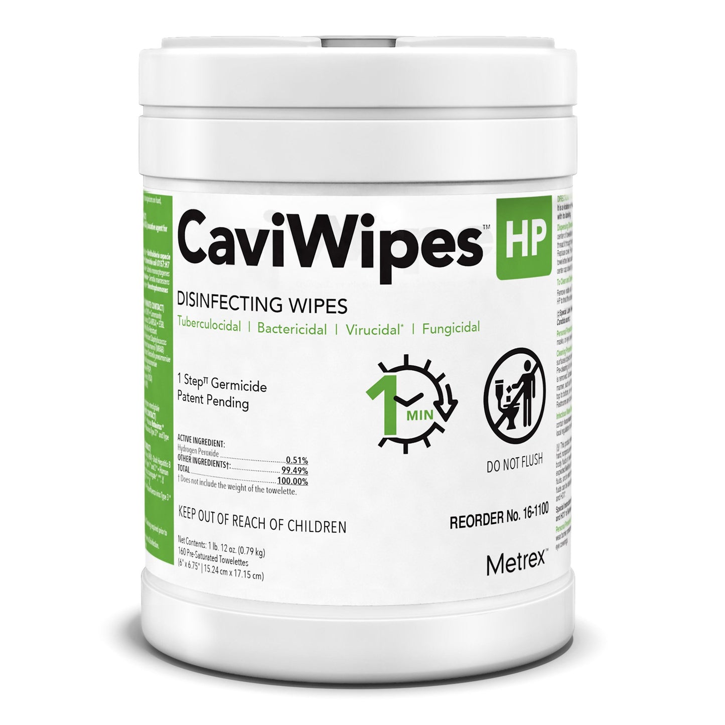 WIPE, DISINFECTING CAVIWIPE HP6X6.75"