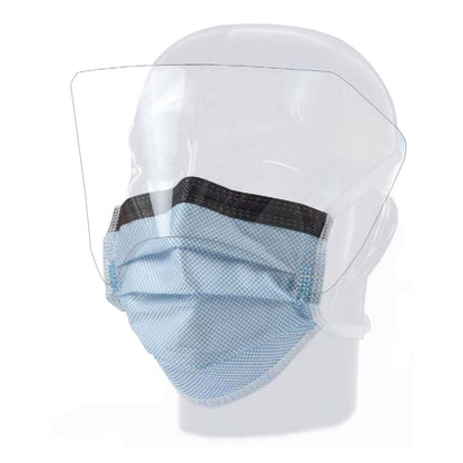 MASK, SURG W/EYESHLD TIES ASTM3 ANTIFOG